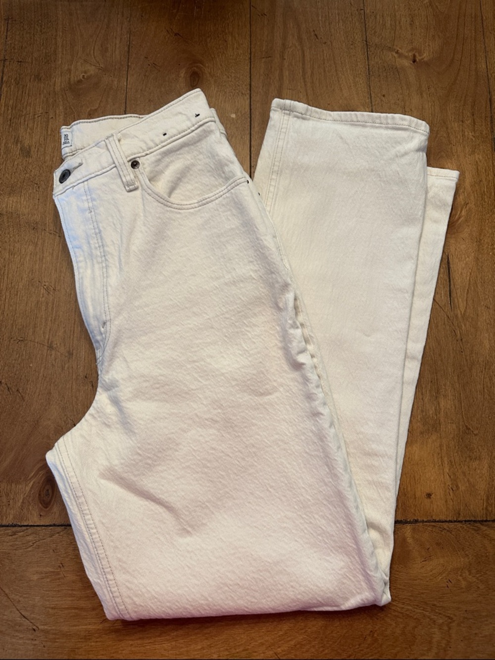 Abercrombie & Fitch Curve Love White Jeans